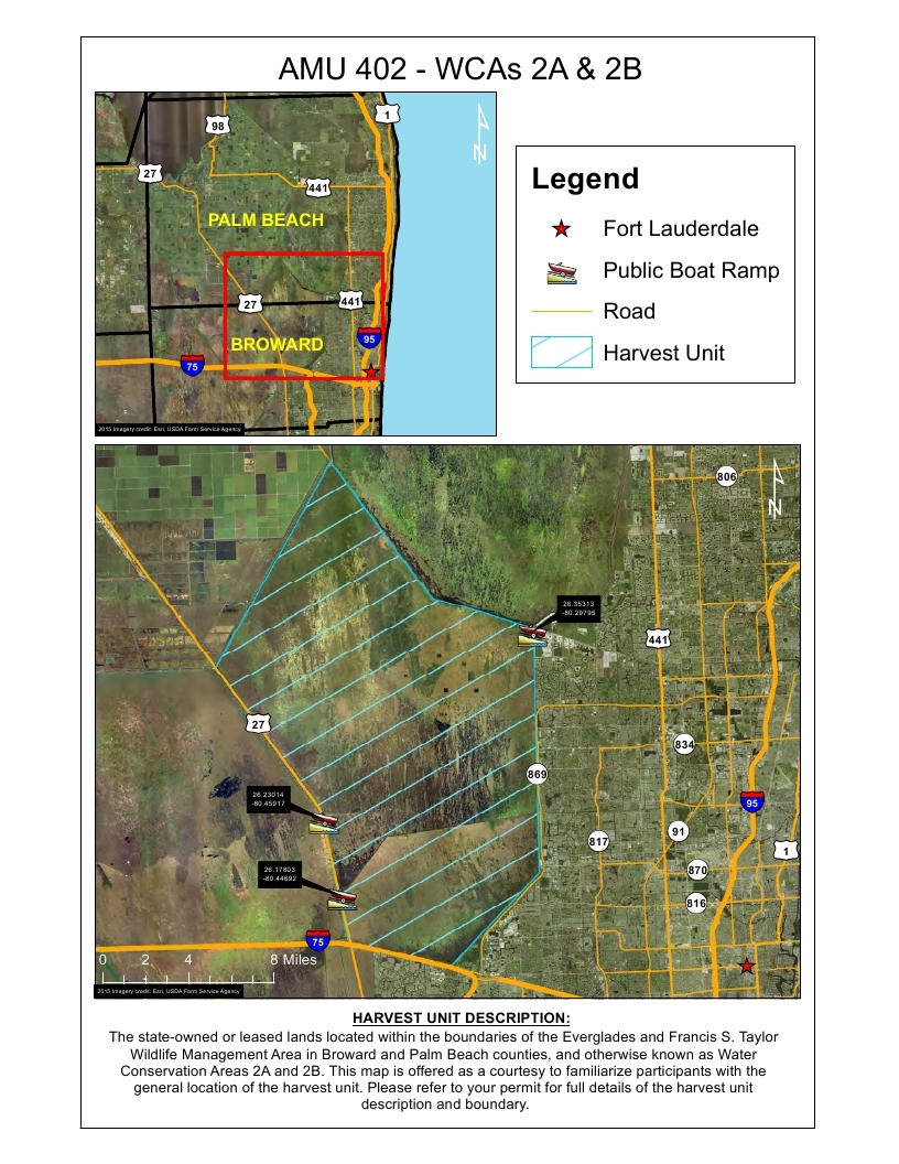 wca 2A and 2B alligator map